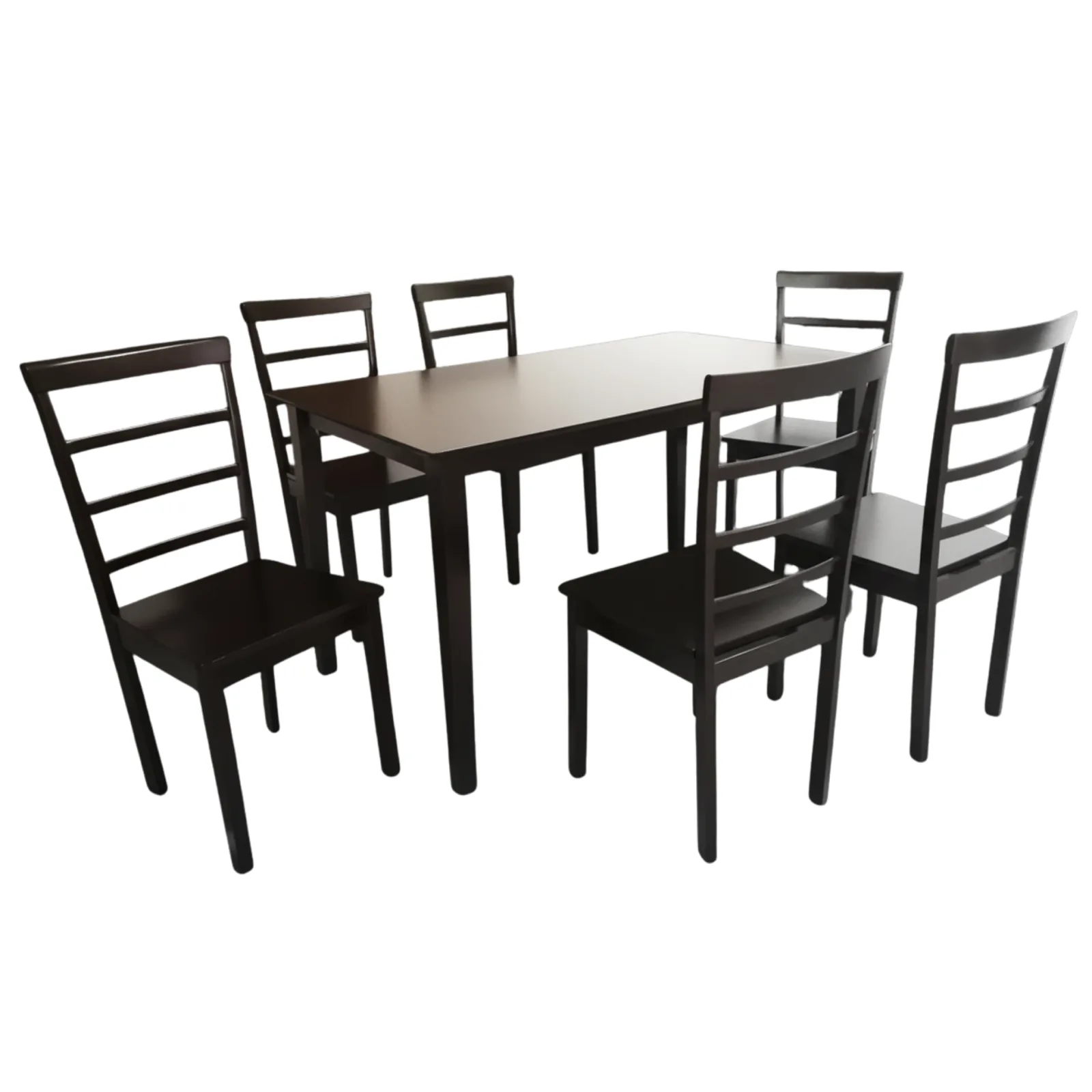 HV 999 Dining Set 1+6 Wooden Seat 6-SEATER DINING SET
