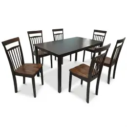 KF-3001-1/KF-4126 1  Wooden 6-SEATER DINING SET