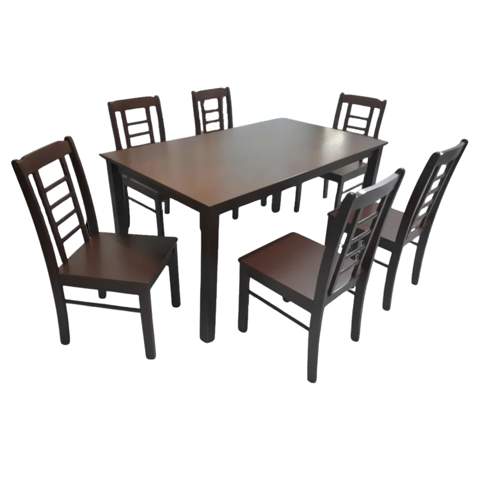 KF3001-1/KF4480 Dining Set 1+6 Wooden 6-SEATER DINING SET