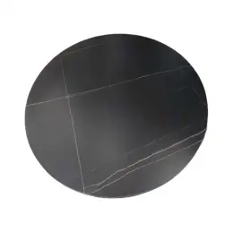 SINTERED ROUND LAUREN BLACK 6-SEATER DINING SET