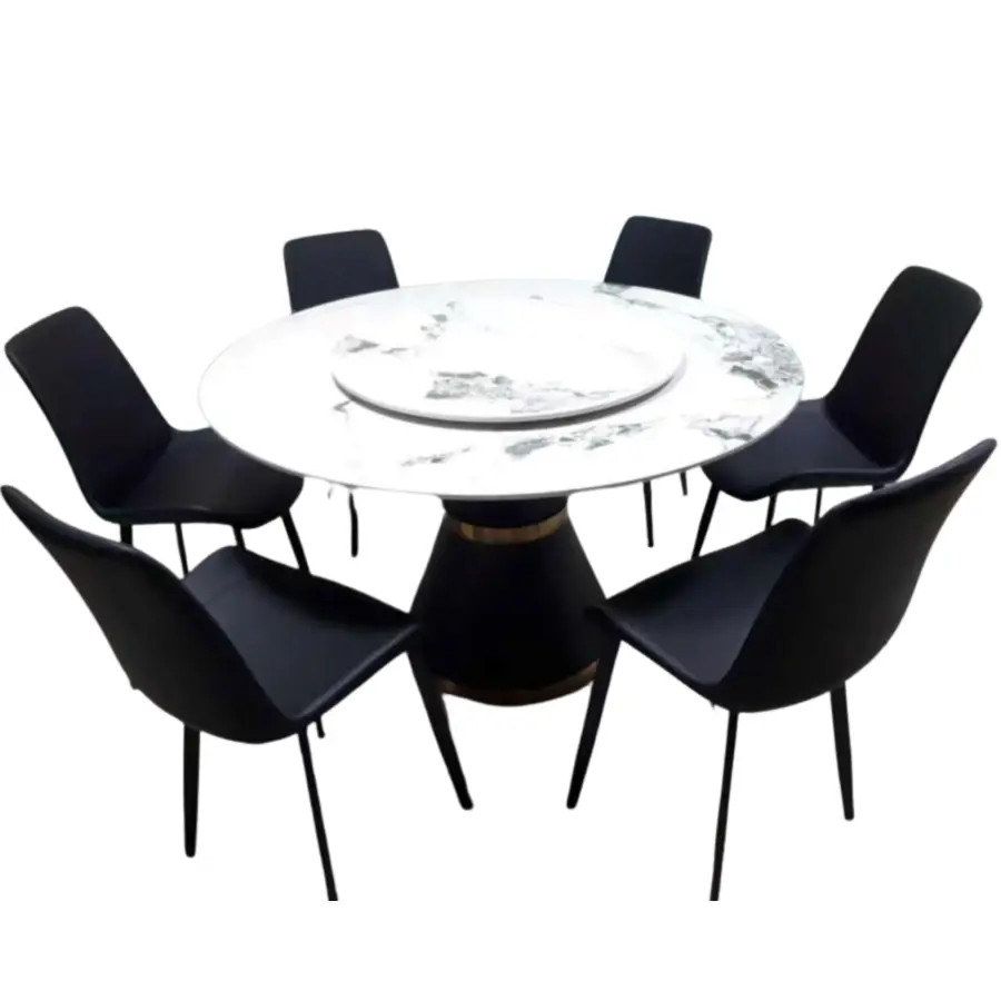 SINTERED ROUND PHILIPPE 6-SEATER DINING SET