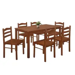 STARTER WALNUT 6-SEATER DINING SET