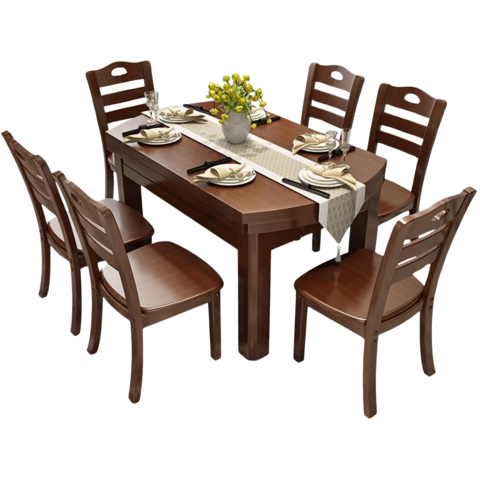 TH1810/TH111 Extendable  6-SEATER DINING SET