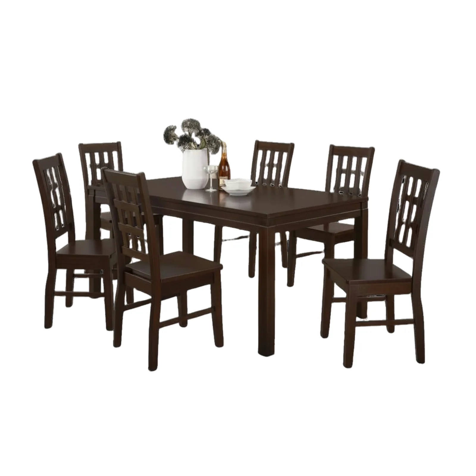 KF3026/KF4045 1+8 cushion & wooden 8-SEATER DINING SET