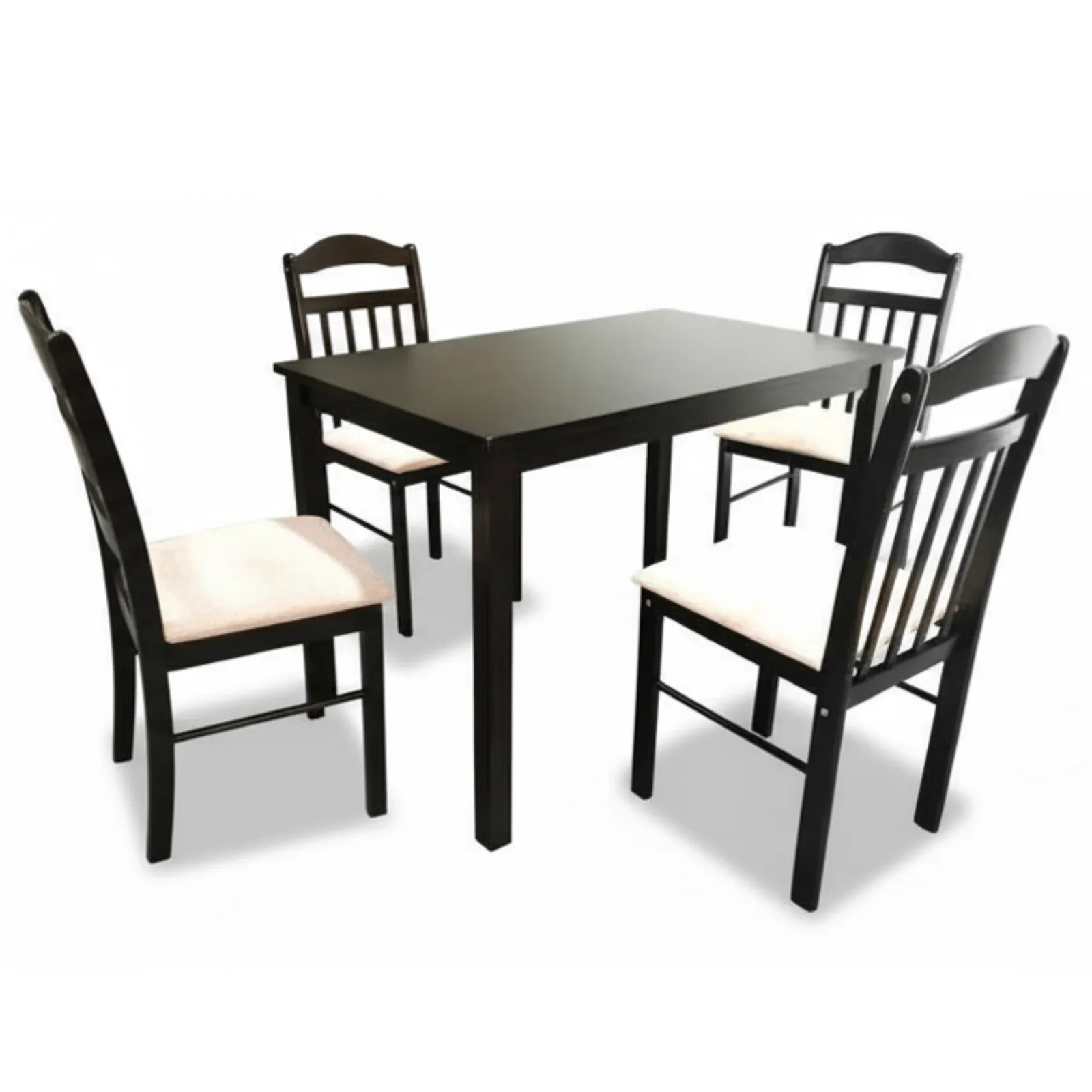 DT306BL-4   4-SEATER DINING SET