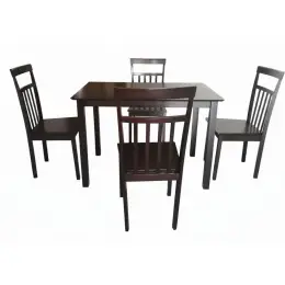 HV 555 Dining Set 1+4 Wooden Seat 4-SEATER DINING SET