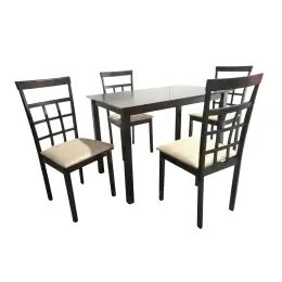 HV 888 Dining Set 1+4 Cushion Seat 4-SEATER DINING SET