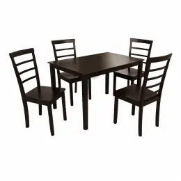 HV 999 Dining Set 1+4 Wooden Seat 4-SEATER DINING SET