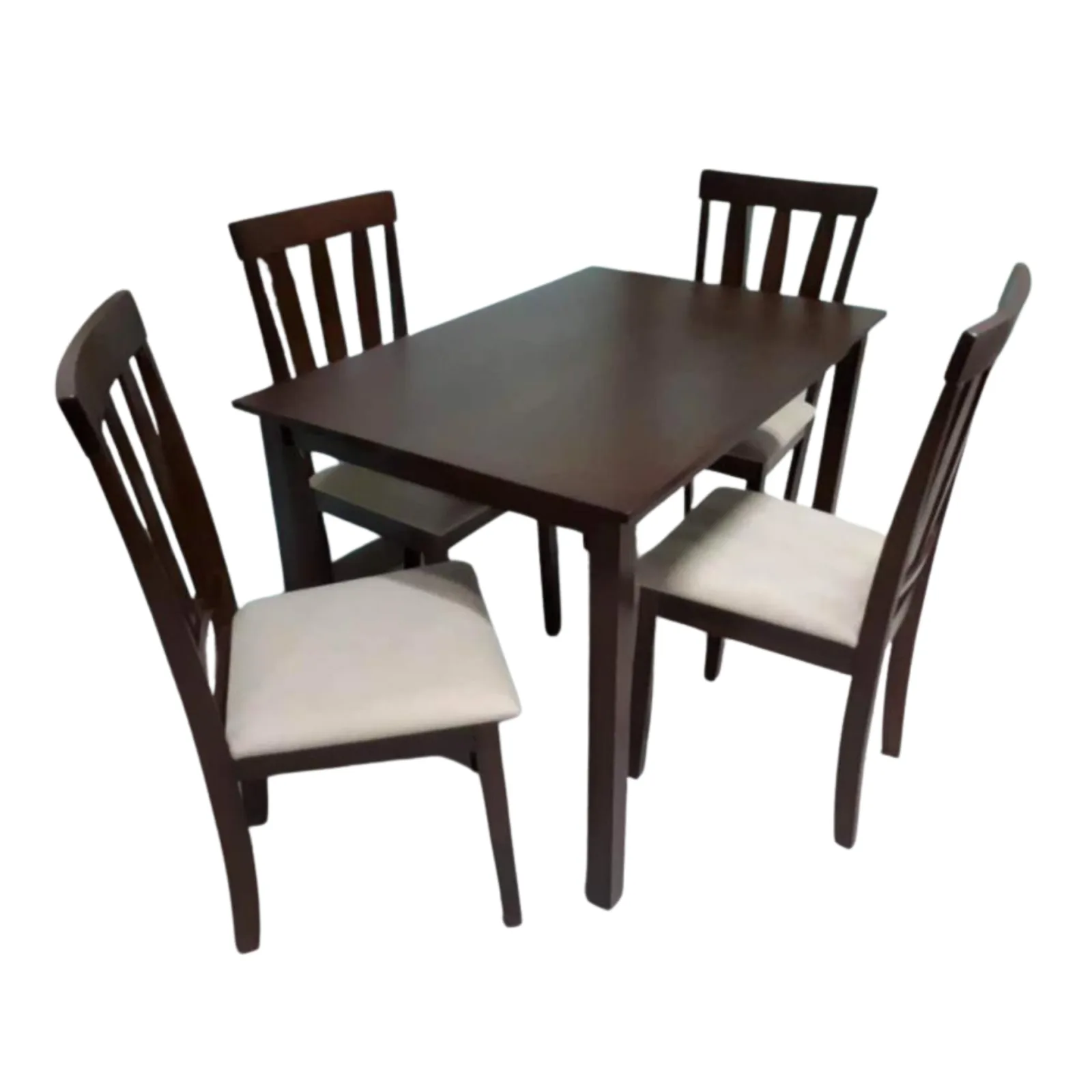KF3001/KF4436 1+4 Cushion/Wooden 4-SEATER DINING SET