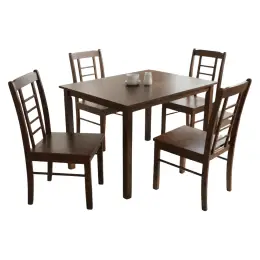 KF3001/KF4480 Dining Set 1+4 Wooden 4-SEATER DINING SET