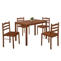 STARTER WALNUT 4-SEATER DINING SET