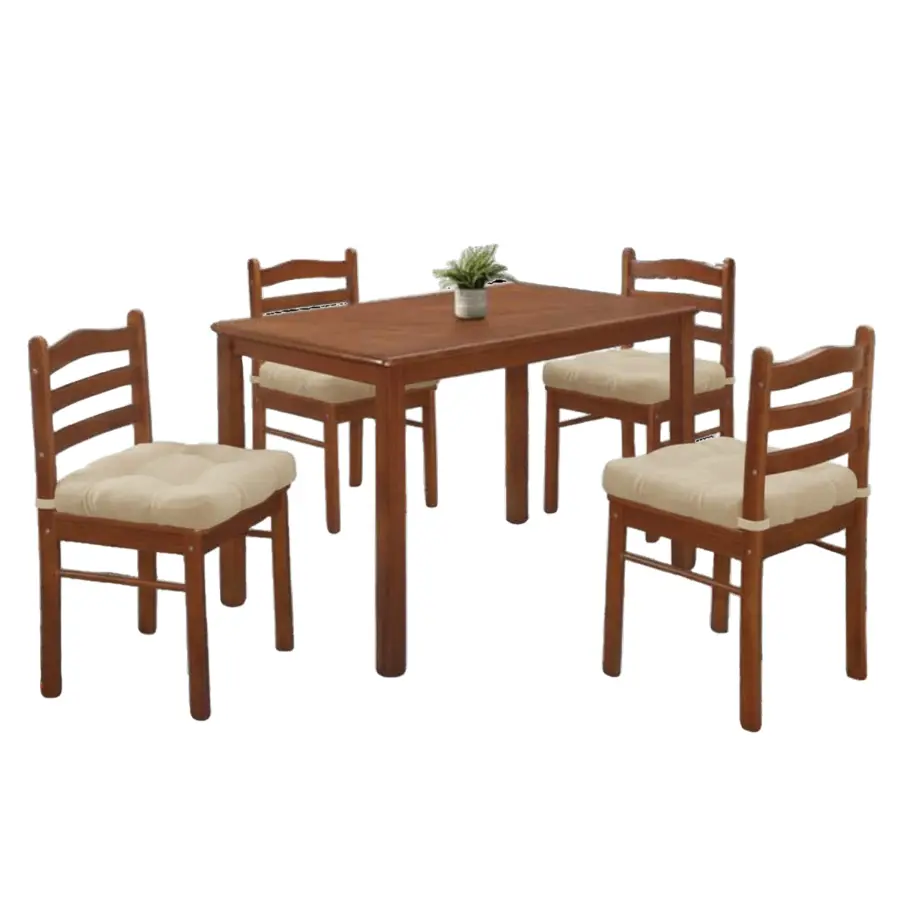 STARTER WALNUT 4-SEATER DINING SET