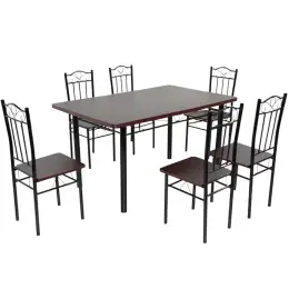 DS-024 Mahogany 6-SEATER DINING SET