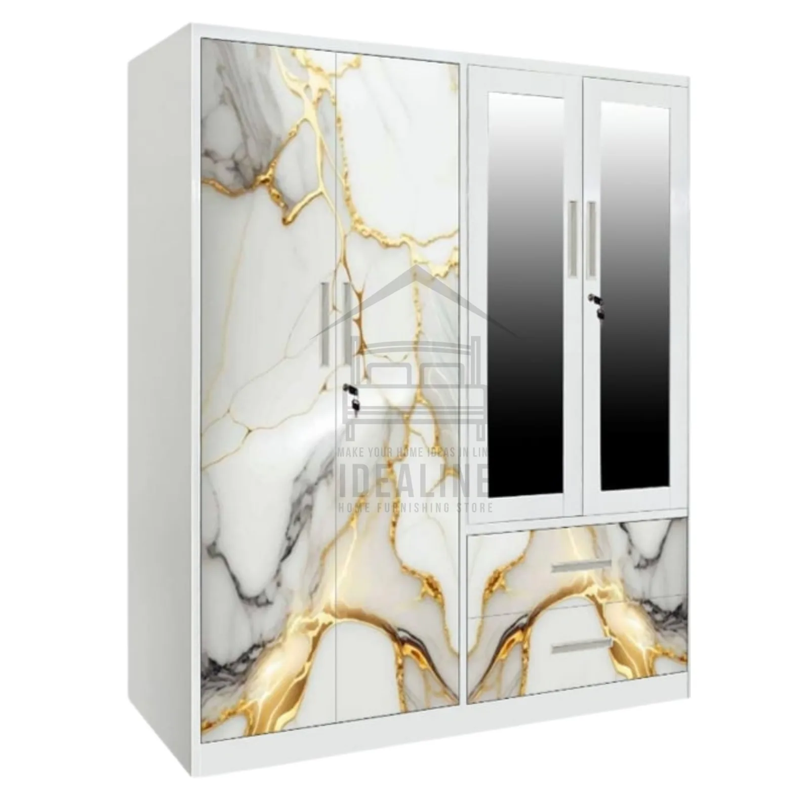 4DR-SWG-B METAL WARDROBE