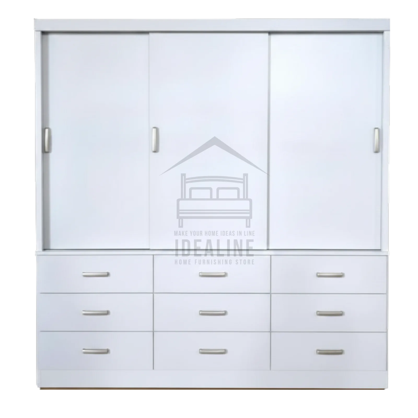 M612 SLIDING WARDROBE BROWN/WHITE