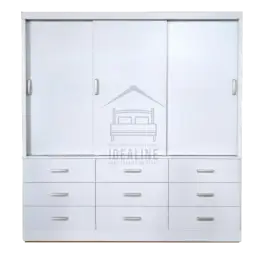 M612 SLIDING WARDROBE BROWN/WHITE