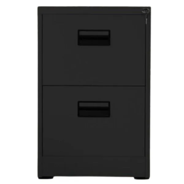 TAI-172 BLACK VERTICAL 2 DRAWER