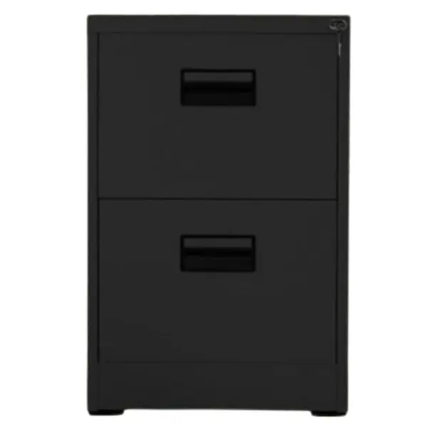 TAI-172 BLACK VERTICAL 2 DRAWER