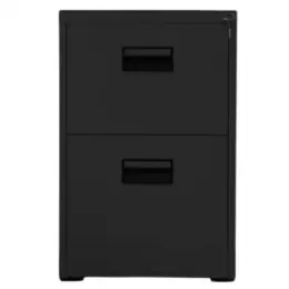 TAI-172 BLACK VERTICAL 2 DRAWER