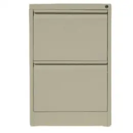 TAI-175 BEIGE VERTICAL 2 DRAWER