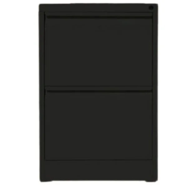 TAI-175 BLACK VERTICAL 2 DRAWER