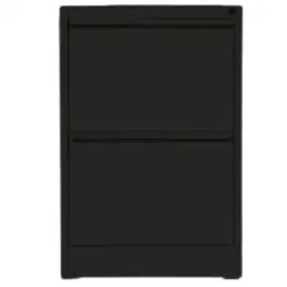 TAI-175 BLACK VERTICAL 2 DRAWER