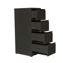 TAI-177 BLACK VERTICAL 4 DRAWER