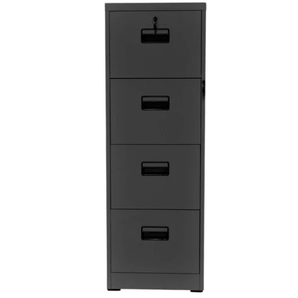 TAI-F01 BLACK VERTICAL 4 DRAWER