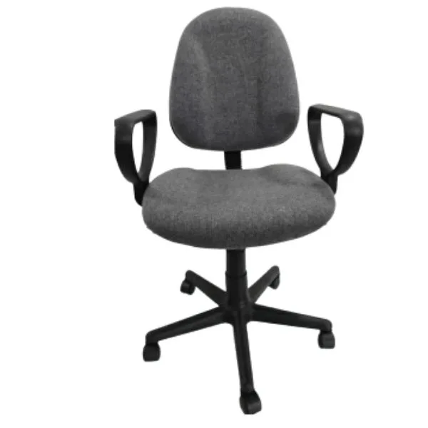 STM1024 BLK FABRIC NYLON BASE OFFICE CHAIR