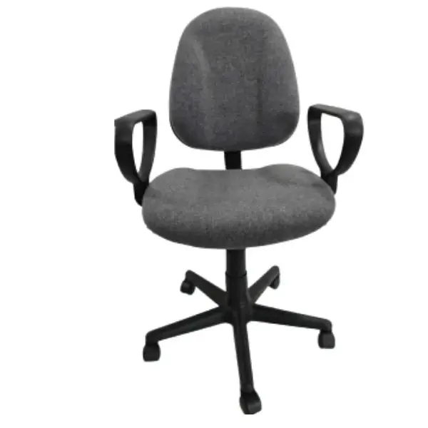 STM1024 BLK FABRIC NYLON BASE OFFICE CHAIR