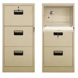 FC-D3S BEIGE VERTICAL 3 DRAWER