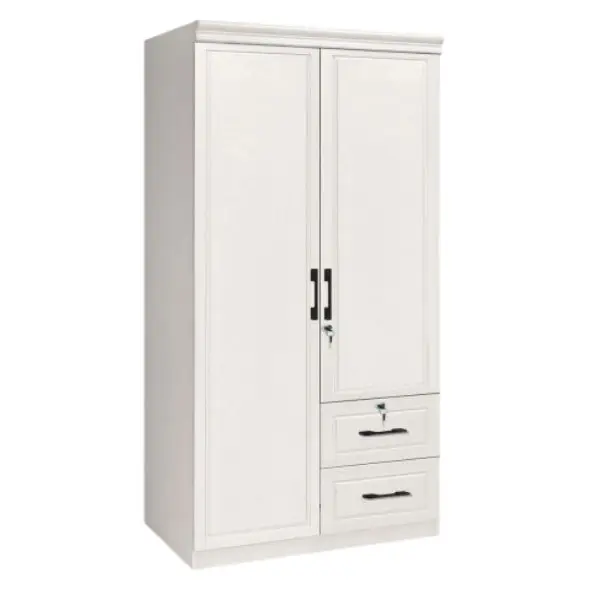 TGV-892 WHITE 2-DOOR WARDROBE