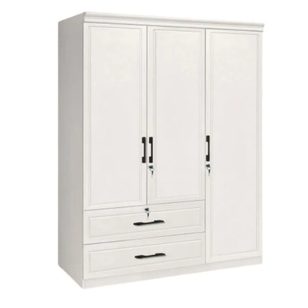 TGV-893 WHITE 3-DOOR WARDROBE