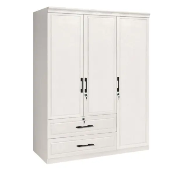 TGV-893 WHITE 3-DOOR WARDROBE