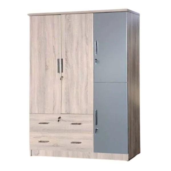 JIT-632 SYCAMORE-GRAY 3-DOOR WARDROBE