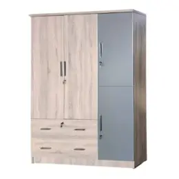 JIT-632 SYCAMORE-GRAY 3-DOOR WARDROBE