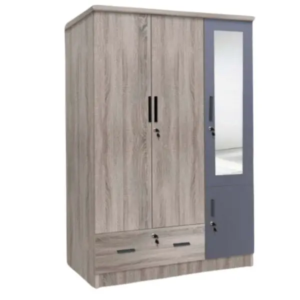 JIT-735 SYCAMORE-GRAY 3-DOOR WARDROBE