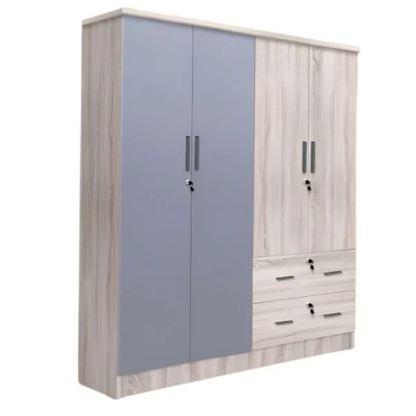JIT-736 SYCAMORE-GRAY 4-DOOR WARDROBE