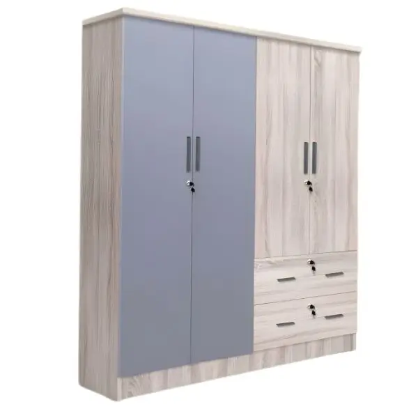 JIT-736 SYCAMORE-GRAY 4-DOOR WARDROBE