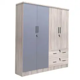 JIT-736 SYCAMORE-GRAY 4-DOOR WARDROBE