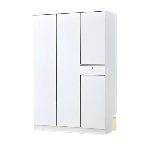 JIT-2055 WHITE 3-DOOR WARDROBE