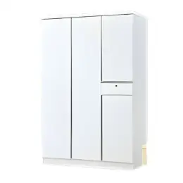 JIT-2055 WHITE 3-DOOR WARDROBE
