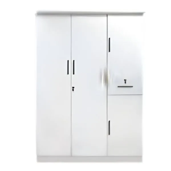 JIT-5051W WHITE 3-DOOR WARDROBE