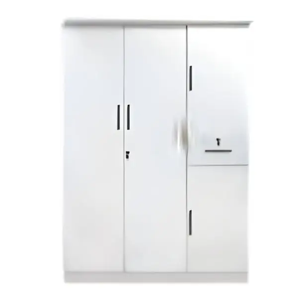 JIT-5051W WHITE 3-DOOR WARDROBE