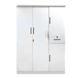 JIT-5051W WHITE 3-DOOR WARDROBE