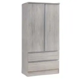 JIT-8844 gray-oak 2-DOOR WARDROBE