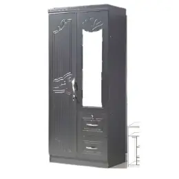 SK-12 WENGE 2-DOOR WARDROBE