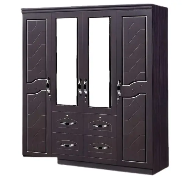 SK-74 GLOSSY WENGE 4-DOOR WARDROBE