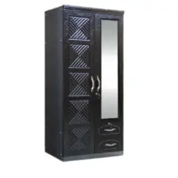 SK-22 BLACK SILK 2-DOOR WARDROBE