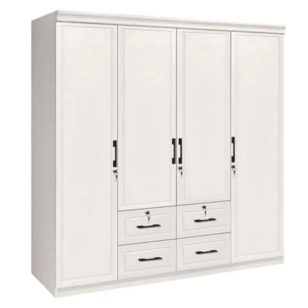 TGV-894 WHITE 4-DOOR WARDROBE